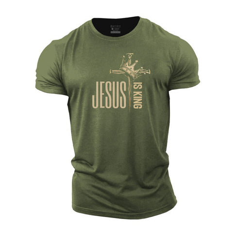 Men's Jesus Is King Cotton T-Shirt